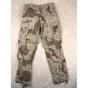 VTG US Military Pants Mens 30x31 Chocolate Chip Camo Desert Storm Cargo Pockets